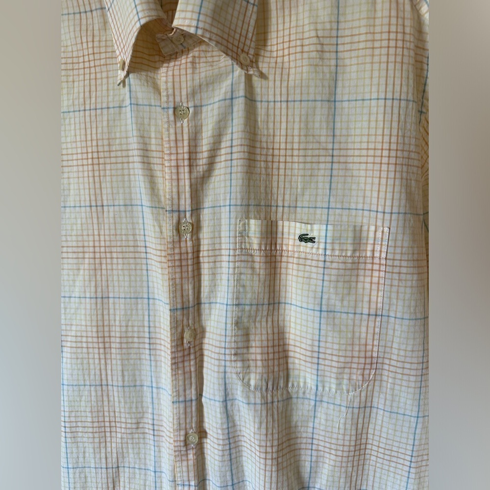 Gifted— Lacoste Button Down Shirt, 42 - Picture 4 of 4